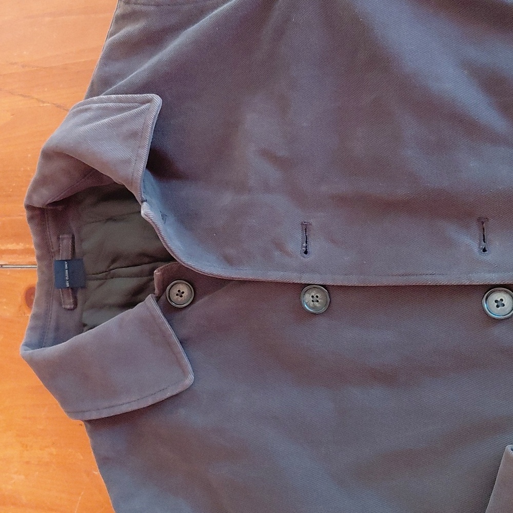 Vtg J.Crew Charcoal Oversized Barn Coat Mens Small